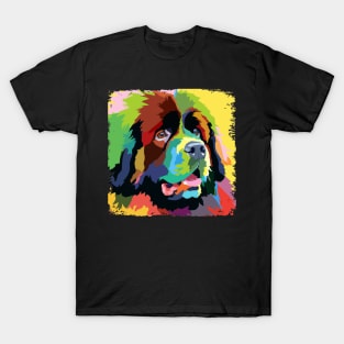 Newfoundland Pop Art - Dog Lover Gifts T-Shirt